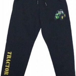 S&c Joggingbroek met geborduurde trekker / tractor - zwart/geel