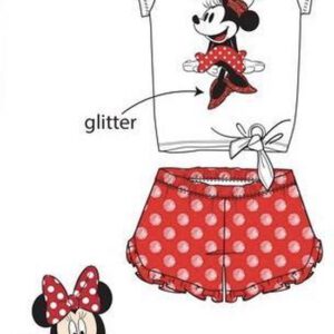 Disney Minnie Mouse set - wit/rood