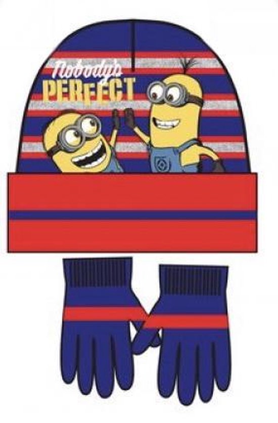 Minions set / winterset - Muts + Handschoenen