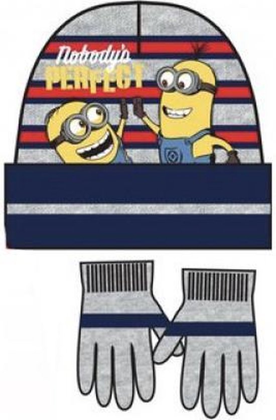 Minions set / winterset - Muts + Handschoenen