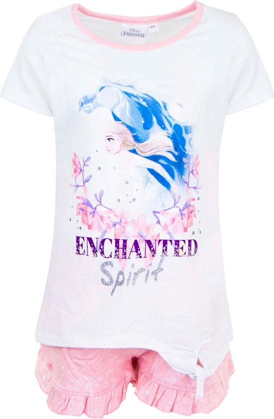 Disney Frozen Pyjama / Shortama- Wit/Roze