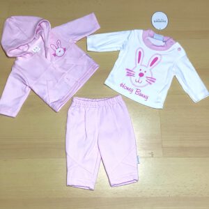 Aardvark 3-delige baby set Haasje - Maat 50