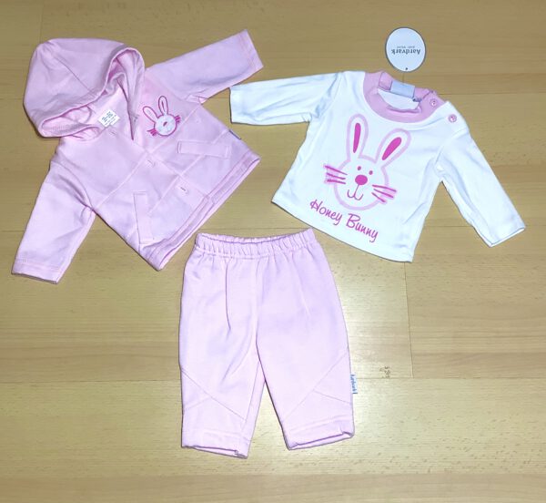 Aardvark 3-delige baby set Haasje - Maat 50