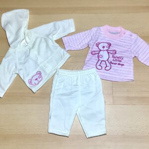 Aardvark 3-delige baby set Beer - Maat 46