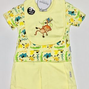 Aardvark 3-delige baby set - Geel