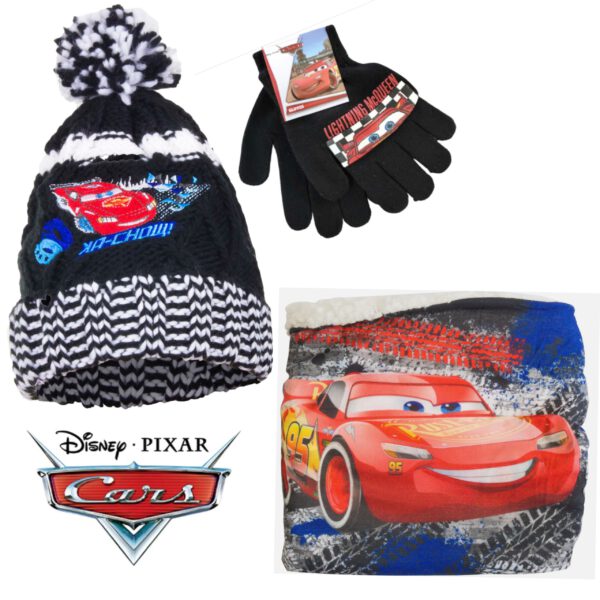 Disney Cars Winterset - Zwart - One size (±2-4 jaar)