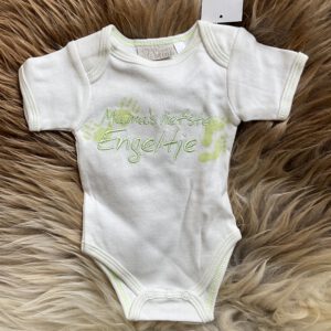 Rompertje - Mama's liefste engeltje - Creme/Groen