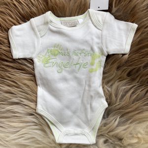 Rompertje - Mama's liefste engeltje - Creme/Groen