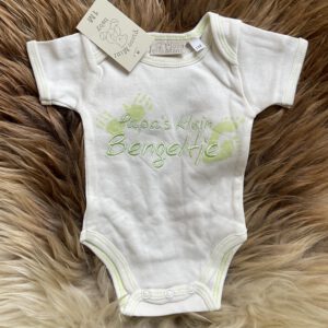 Rompertje - Papa's klein bengeltje - Creme/Groen