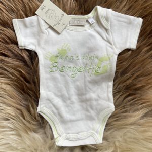 Rompertje - Papa's klein bengeltje - Creme/Groen