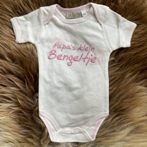 Rompertje - Papa's klein bengeltje - Creme/Roze