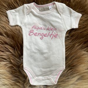 Rompertje - Papa's klein bengeltje - Creme/Roze