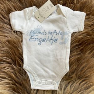 Rompertje - Mama's liefste engeltje - Creme/Blauw