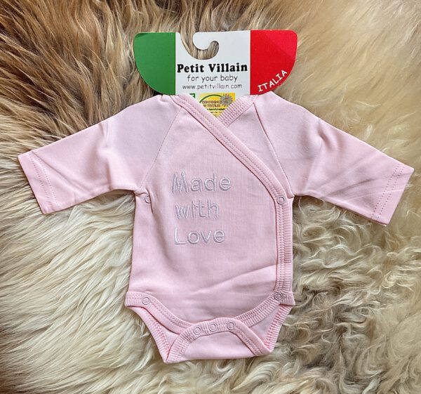 Romper - Made with Love - Roze - Maat 56/62