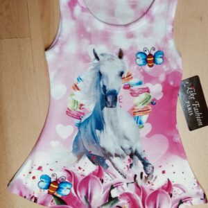 Jurkje met paard - Roze