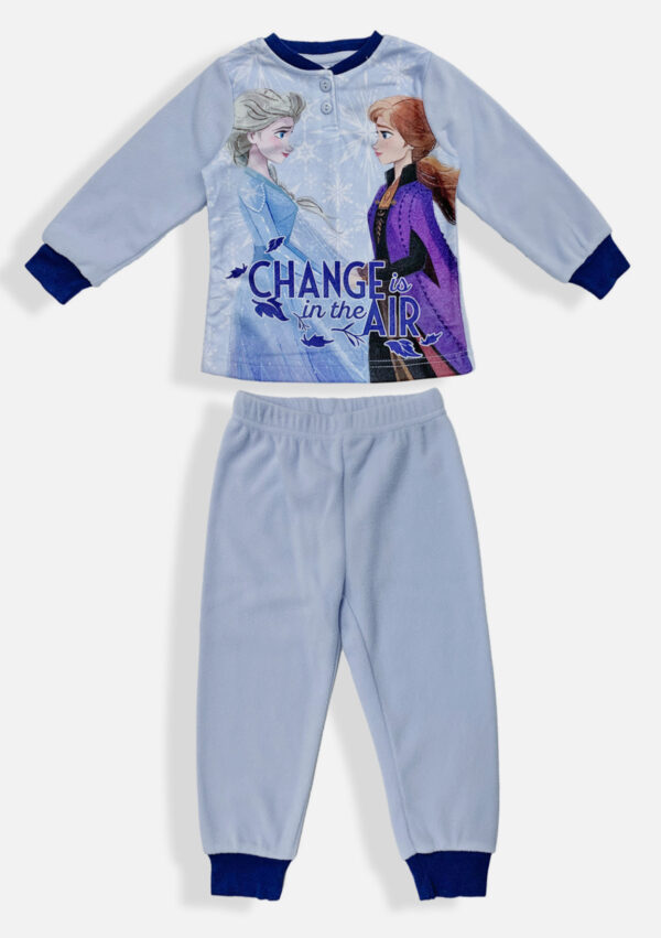 Frozen Fleece Pyjama - Change is in the air - Lichtblauw