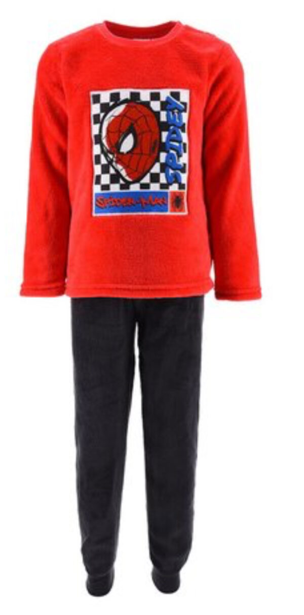 IMG_8657 Spiderman Pyjama - Fleece - Rood/Zwart