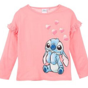 Stitch Shirt - Lange Mouw - Roze