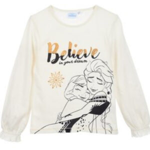 Frozen Shirt - Elsa - Off White / Goud
