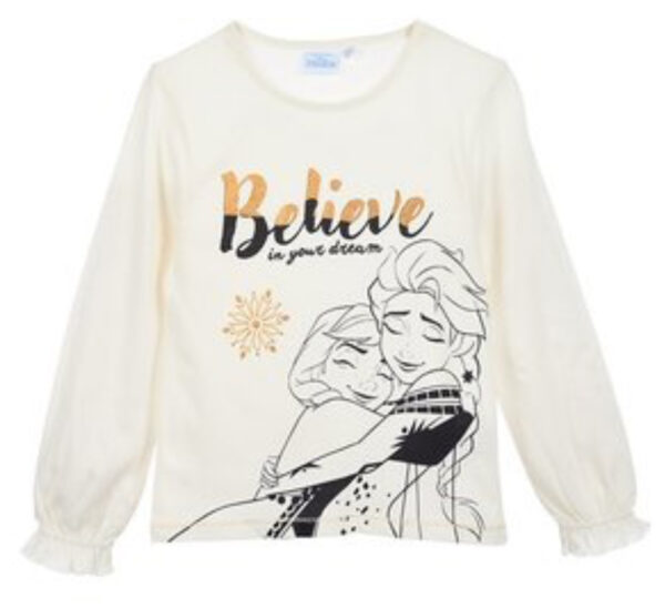 Frozen Shirt - Elsa - Off White / Goud