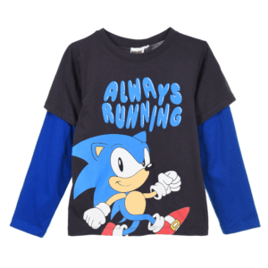 Sonic the Hedgehog Longsleeve - Antraciet/Blauw