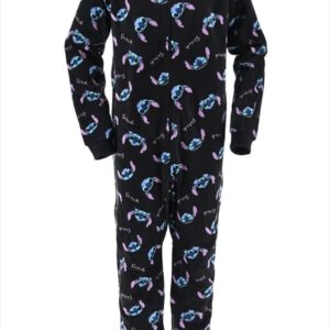 IMG_8732 Stitch Onesie - Fleece - Zwart