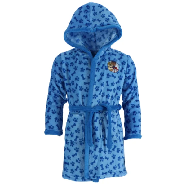 Paw Patrol Badjas - Coral Fleece - Blauw